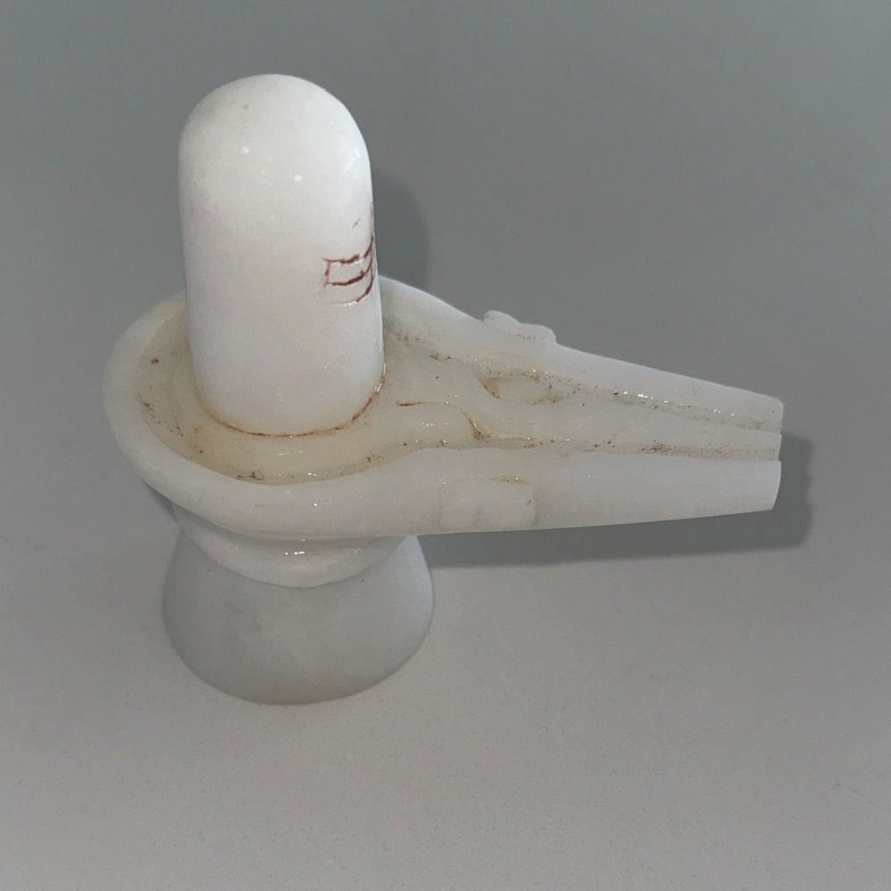 White Marble shivalinga